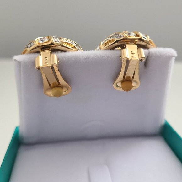 1960's Rhinestone Choker & Clip On Earring Set - Picture 5 of 8